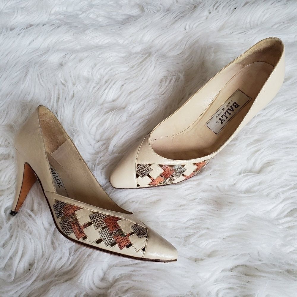 BALLY Designer 3" Vintage Pumps